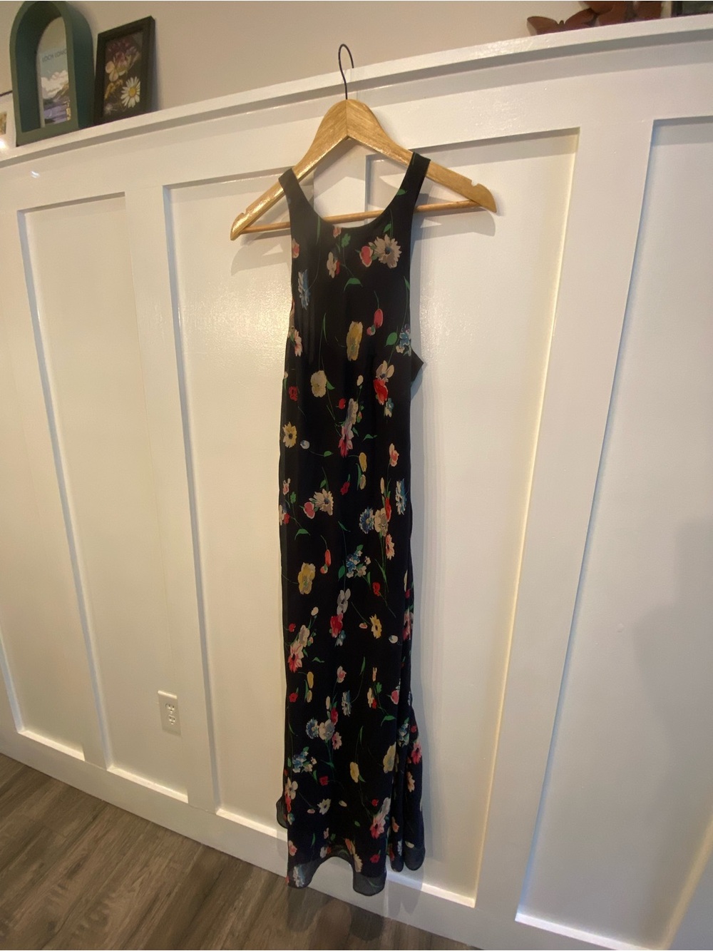 Ralph Lauren Black Floral Maxi Dress